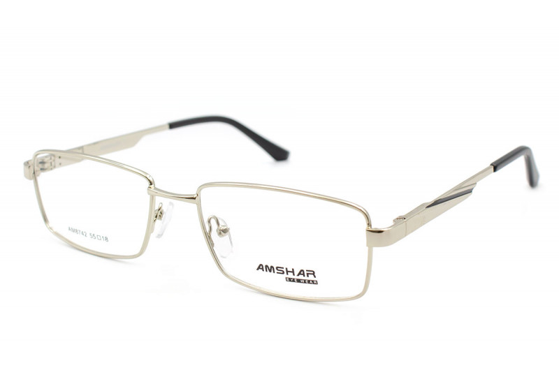 Металеві чоловічі окуляри для зору Amshar 8742